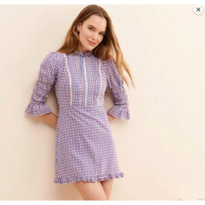 Laura Ashley X UO Maisey Mini Dress Size Medium Floral Cottagecore Prairie